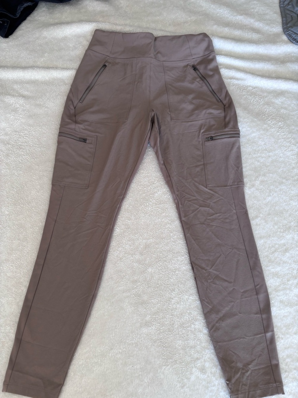 Athleta Neutral Taupe High-Rise Performance Leggings
